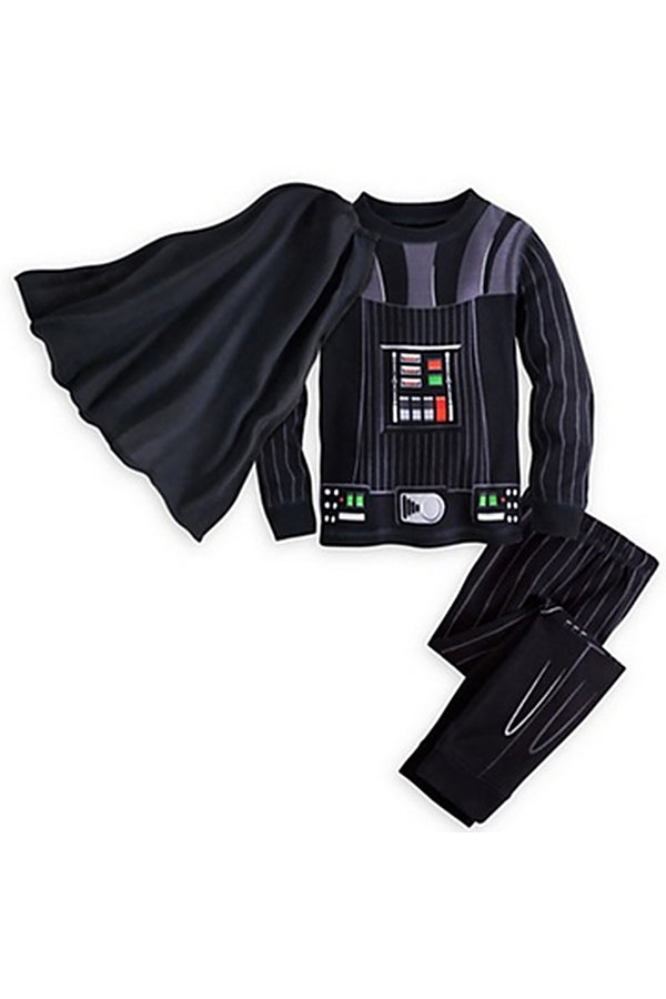 Long Sleeve Star Wars Darth Vader Halloween Kids Boys Pajama Black
