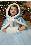 Sweet Kids Girls Christmas Cinderella Princess Costume Dress Light Blue