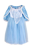 Sweet Kids Girls Christmas Cinderella Princess Costume Dress Light Blue