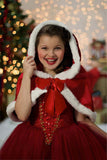 Graceful Kids Girls Christmas Cinderella Princess Costume Dress Red