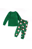 Long Sleeve Santa Little Helper Snowflake Print Christmas Kids Pajama