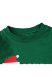 Long Sleeve Santa Little Helper Snowflake Print Christmas Kids Pajama