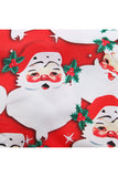 Cute Baby Girls Sleeveless Romper Christmas Santa Print Costume Red