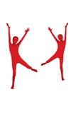 Halloween Long Sleeve Man Skin-Tight Zentai Costume Red