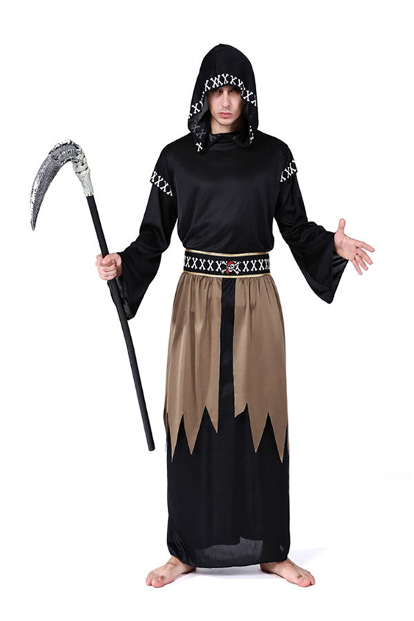 Halloween Party Cosplay Wizard Costume For Men Black