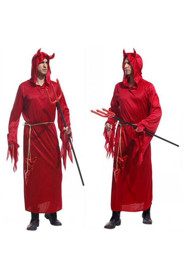 Halloween Cosplay Diable Rouge Taureau Démon Roi Costume Pour Hommes