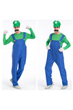 Cute Festival Cosplay Unisex Mario Halloween Costume Green