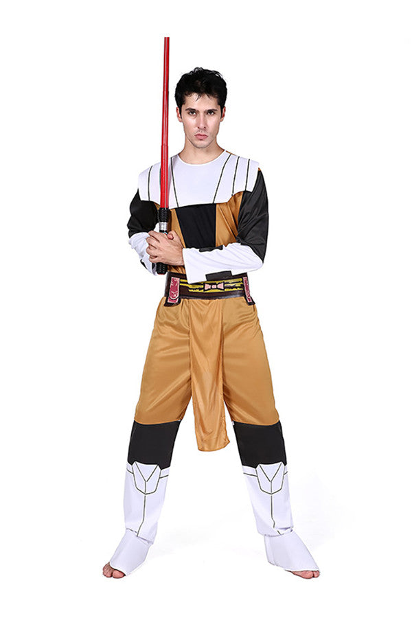 Star Wars Jedi Knight Mens Costume For Halloween Party Wear Brown