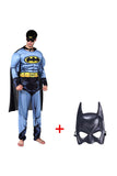 Cool Muscular Batman Halloween Costumes For Mens Light Blue