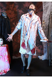 Effrayant Horror Bloody Doctor Halloween Costume Pour Hommes Blanc