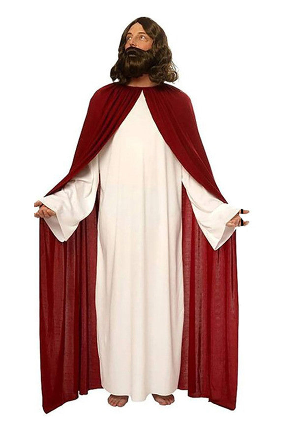 Halloween Cosplay Robe Christ Jesus Halloween Costume For Men White