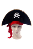 Halloween Party Fancy Captain Hat For Pirates Costume Black