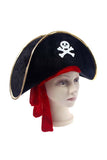 Halloween Party Fancy Captain Hat For Pirates Costume Black
