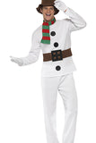 Fashion High Quality Mens Christmas Snowman Costume White