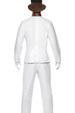 Costume de bonhomme de neige de Noël de haute qualité pour hommes blanc