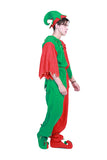 Fancy Christmas Adult Mens Santa Helper Elf Costume Green