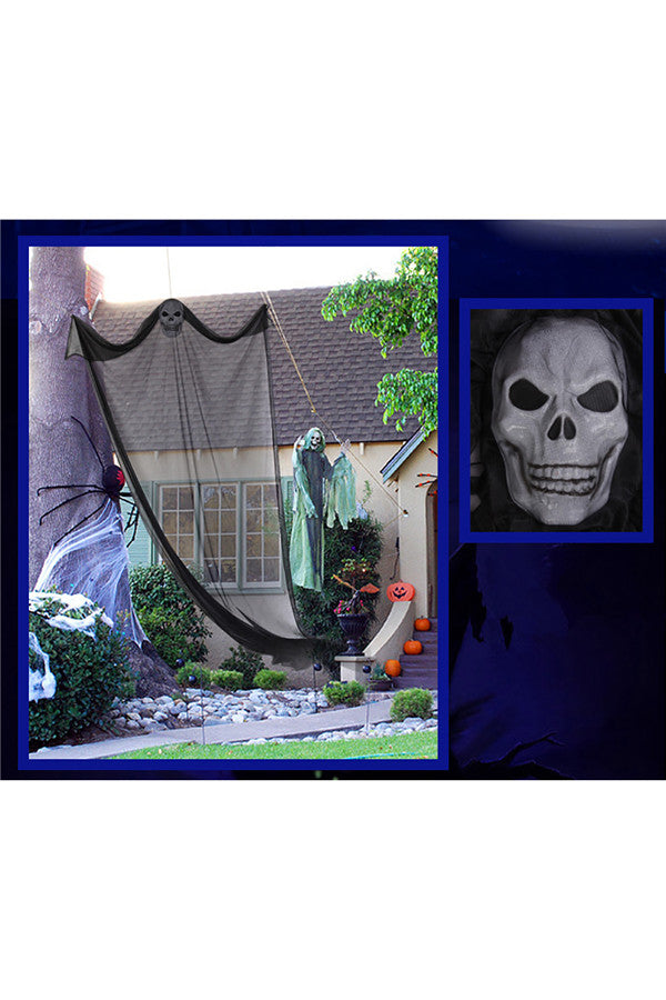Scary Halloween Props Hanging Ghost For Yard Outdoor Indoor Decor Black