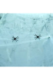 Spider Webs Cotton With 2 Spiders For Halloween Party Home Decor White