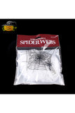 Spider Webs Cotton With 2 Spiders For Halloween Party Home Decor White