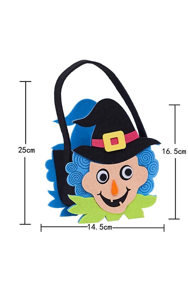 Funny Cute Trick Or Treat Ghost Candy Tote Bag For Halloween Decor Blue