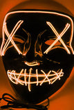 LED Light Up Halloween Purge Headgear Orange