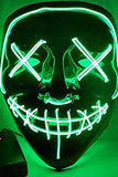 Creepy Light Up Halloween Headpiece Green