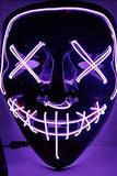 Scary Purge LED Halloween Party Headgear Purple