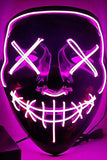 Halloween LED Light Up Purge Headpiece Pink