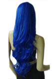 Blue Classic Womens Long and Curly Hair Wig