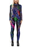 Galaxy Constellation Halloween Jumpsuit Halloween Costume Dark Purple