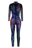 Galaxy Constellation Halloween Jumpsuit Halloween Costume Dark Purple