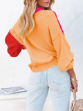 Women's Oversized Sweater Crewneck Batwing Sleeve Ribbed Knit Pullover Sweaters