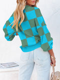 Women's Oversized Sweater Crewneck Batwing Sleeve Ribbed Knit Pullover Sweaters
