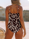 Women's Strapless Bandeau One Piece Swimsuit Cut Out Monokini