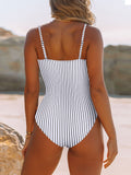 Women's Strapless Bandeau One Piece Swimsuit Cut Out Monokini