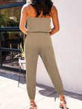 Womens Strapless Jumpsuit Casual Off Shoulder Tube One Piece Romper