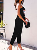 Womens Strapless Jumpsuit Casual Off Shoulder Tube One Piece Romper