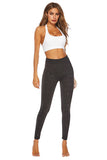 Plus Size Elastic Star Print Workout High Waisted Leggings Black