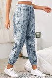 Casual Tie Dye High Waisted Jogger Gray