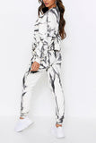 Tie Dye Pullover Sweatshirt Loungewear With Jogger