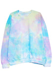 Tie Dye Oversized Sweatshirt Jogger Loungewear Light Purple
