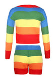 Button Front Top High Waisted Shorts Colorful Tracksuit Tangerine