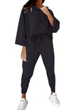 Long Sleeve Hooded Sweatshirt Ladies Jogging Suits