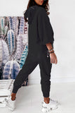 Long Sleeve Hooded Sweatshirt Ladies Jogging Suits