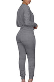 Crew Neck Pullover Top Plain Tracksuit Lounge Set