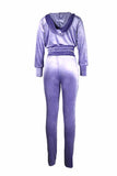 Women's 2 Piece Outfits Zip Up Hoodie Sweatsuit