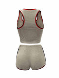 Womens 2 Piece Sports Outfits Summer Tank Top With Shorts Tracksuits