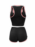 Womens 2 Piece Sports Outfits Summer Tank Top With Shorts Tracksuits