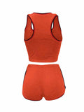 Womens 2 Piece Sports Outfits Summer Tank Top With Shorts Tracksuits