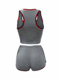 Womens 2 Piece Sports Outfits Summer Tank Top With Shorts Tracksuits